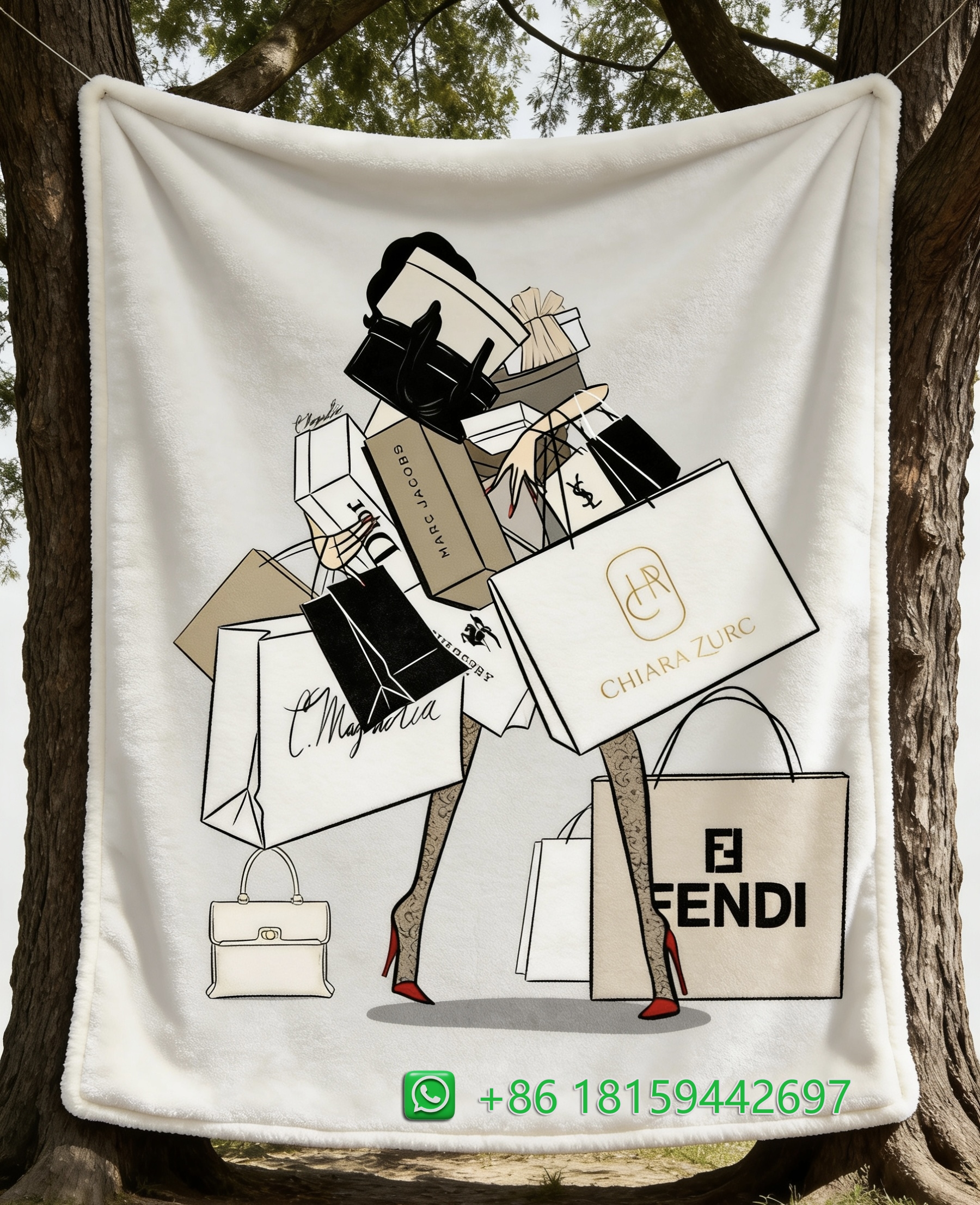 Fendi Throw Blankets